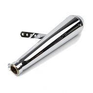 Craftride Exhaust compatible with Royal Enfield Interceptor 650 Caferacer Cone chrome
