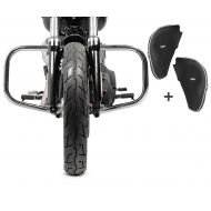 Sturzbügel Set für Harley Davidson Dyna Street Bob 06-17 mit Spritzschutz Craftride S-Y2_1