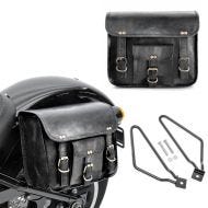 Satteltaschen SVS + Satteltaschenhalter für Moto Guzzi V7 III / Anniversario Craftride schwarz_1