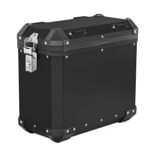 Alukoffer für Royal Enfield Himalayan Aluminium Seitenkoffer Bagtecs GX38 schwarz_1