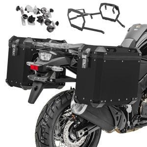 Alu-Koffer + Kofferträger für Harley Pan America 1250 2021 Bagtecs GX38-45 schwarz_1