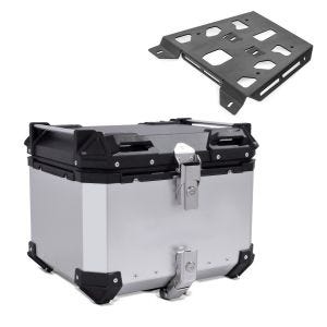 Set top case + luggage rack pour compatible with KTM 790 Adventure / R 19-21 silver Bagtecs XB45