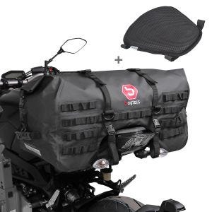 Set ST6 Hecktasche SX70 und Sitzkissen M für Royal Enfield Interceptor 650 Bagtecs_1