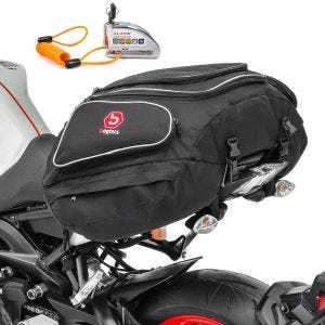 Set ST4 Tail Bag X50 and Alarm Brake Disc Lock compatible with KTM 890 Duke R Bagtecs