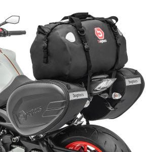 Motorcycle saddlebags with tail bag Bagtecs CRB + XF40 Dry Bag Volume 100 L