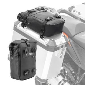 Set 2x Pannier Lid Bag compatible with Triumph Tiger 800 XC / XR top box Bagtecs KH1