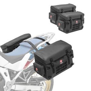 2x PVC panniers + throw over belt compatible with KTM 790 Adventure / R