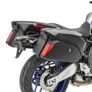 Motorrad Koffer + Kofferträger Seitenkoffer Universal Bagtecs PX74 matt_1