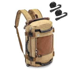 Rucksack für Royal Enfield Interceptor 650 inkl. Spanngurte VG6 braun_0