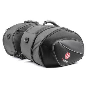 Satteltaschen Motorrad Bagtecs SP3 Seitentaschen Paar 36-60 Liter schwarz_1