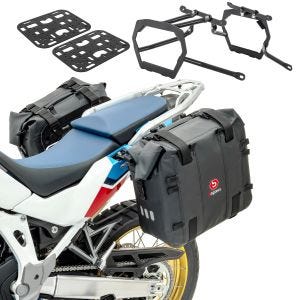 Satteltaschen + Halter für Honda Africa Twin Adventure Sports 1100 20-21 Seitentaschen + Platte Bagtecs XA32_1