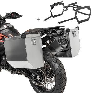 Alu Koffer Set 34-40L für Harley Pan America 1250 2021 mit Kofferträger Bagtecs Atlas_1