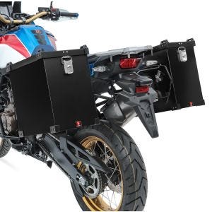 Alukoffer Motorrad Set Bagtecs Namib 2x35 L + Anbausatz für Kofferträger schwarz_1