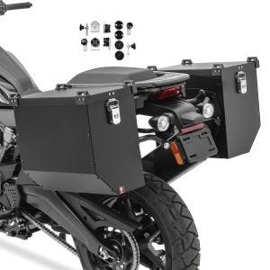 Alukoffer Motorrad Set Bagtecs Atlas 2x41 L + Anbausatz für Kofferträger_1