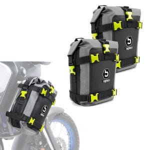 Set Crashbar Bags Bagtecs G3N for engine guard waterproof bag 2x 6Ltr pair DPLI2