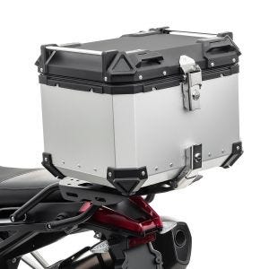 Aluminium top box compatible with Triumph Tiger 900 / GT Top Case Bagtecs XB45 silver