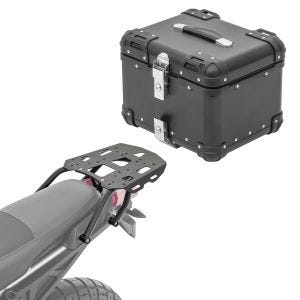 Set Aluminium Top Case + Rear Rack fits for Yamaha Tracer 9 / GT 21-24 Top Box Bagtecs XS45 black