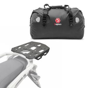 Set Luggage rack + tail bag 60L fits for Harley Davidson Pan America 1250 / Special 21-24 Bagtecs SLP-XF60 Rear Luggage carrier