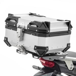 Top Case compatible with Triumph Tiger 900 Rally Aluminium Top Box Bagtecs XB22 silver