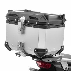 Aluminium top box compatible with BMW G 310 GS / R Top Case Bagtecs XB35 silver