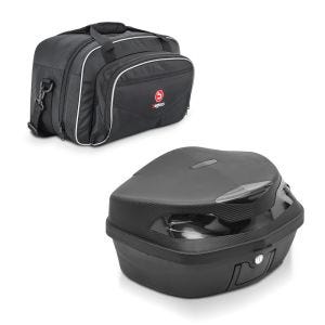 Set Top Box + Inner Bag compatible with Royal Enfield Interceptor 650 Bagtecs XK 48L