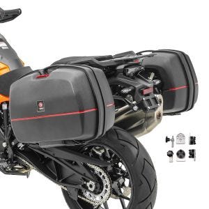 Motorcycle panniers Bagtecs TB8S side cases 2x45L + mounting adapters