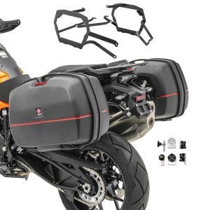 Pannier Set compatible with KTM 790 / 890 Adventure/ R 19-25 Side cases + pannier rack Bagtecs TB8S