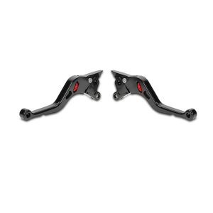 Brake lever and clutch lever VX compatible with Yamaha XSR 700 16-22 adjustable black-red
