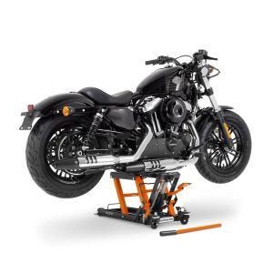 Scissor Lift compatible with Honda Shadow VT 600 C Hydraulic Jack ConStands Mid-lift L in orange