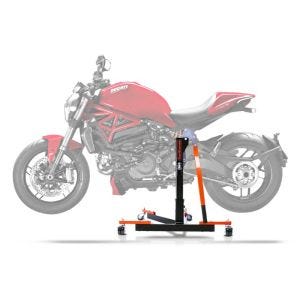 Central Stand compatible with Ducati Monster 1200 R 16-19 orange Paddock Stand ConStands Power-Evo