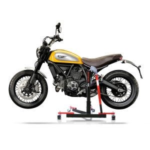 Mover Dolly fits for Ducati Scrambler Café Racer 17-20 red - Perfect for Garage Use, 300 kg