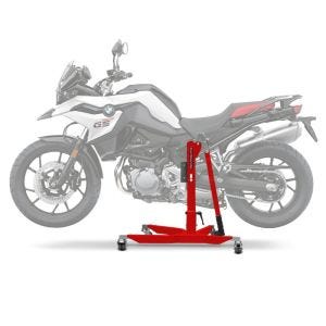 Central Stand compatible with BMW F 800 GS 2024 red Paddock Stand ConStands Power-Classic