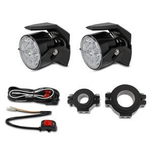 LED Auxiliary Spot Lights compatible with BMW F 750 / 700 GS Lumitecs S2 incl. Mounting Kit