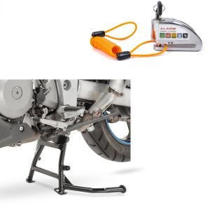Set Hauptständer ConStands und Bremsscheibenschloss Alarm mit Erinnerungskabel Tourtecs für Suzuki V-Strom 1000 02-07_1