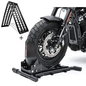 Set SW6 Motorradwippe Constands Easy Vario und Auffahrrampe Alu-V schwarz_1