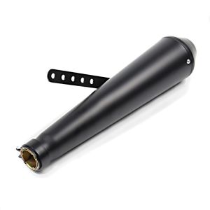 Craftride Auspuff Cone Endschalldämpfer Motorrad Caferacer universal schwarz_1