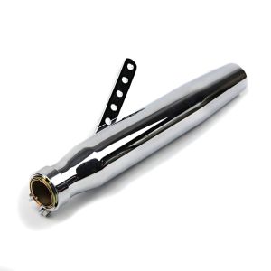 Craftride Exhaust compatible with Royal Enfield Interceptor 650 Cafe Racer Tapered chrome