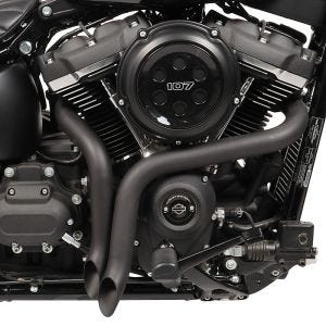 Exhaust fits for Harley Davidson Softail Fat Bob 114 18-24 Drag Pipe Silencer Muffler black Craftride