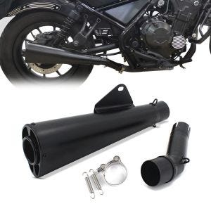 Auspuff für Honda Rebel 500 17-21 Slip-On Endschalldämpfer Craftride schwarz_1