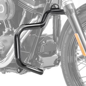 Engine Guard Mustache fits for Harley Davidson Dyna Street Bob 06-17 black Craftride