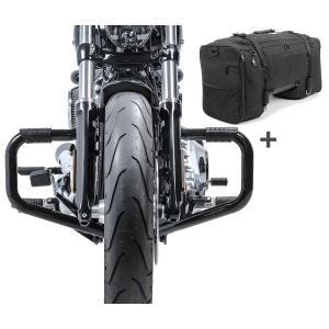 Set STS1 Crash bar pads and Tail bag SQ1 compatible with chopper / custombikes / 114 18-24 Craftride