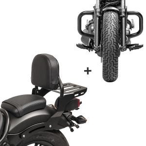 Sissybar Set für Honda Rebel 500 17-19 mit Sturzbügel Craftride RH8-5_1