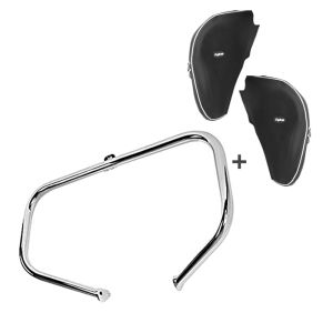 Engine Guard Set fits for Harley Davidson Road King 97-08 with Crash bar soft lower fairing Craftride S-Y5