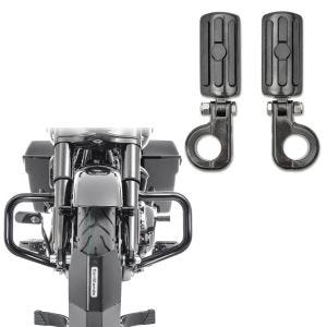Crash bar with footpegs 38mm set compatible with chopper / custombikes Classic 09-13 Craftride FS9 Mustache black