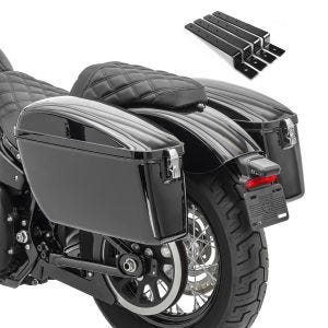 Hard saddlebags Set for Cruiser Craftride Dallas 23Ltr incl. Fixation Kit CB34583