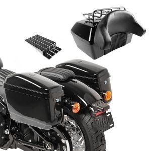 Topcase Set für Harley Davidson Night Train / Rocker / C mit Seitenkoffer NV1 Craftride_1