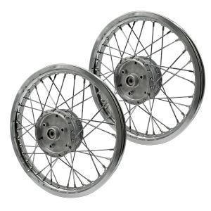 Set 2x Spoke wheel rim aluminum 1,85x16 for Simson S51 S50 S70 Schwalbe KR51 alloy Craftride AF24