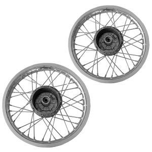 Set 2x Spoke wheel rim steel 1.5x16 for Simson S51 S50 S70 Schwalbe KR51 alloy Craftride AF19S