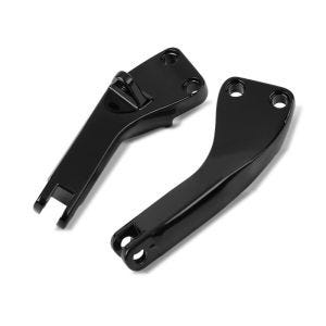 Sozius Fussrasten-Halter für Harley-Davidson Dyna Street Bob 06-17 schwarz Craftride_1