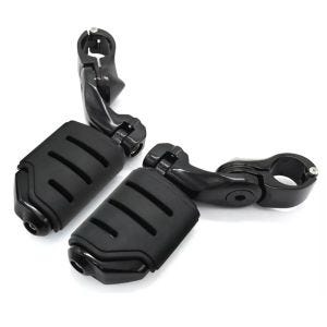 Crash bar footrests with holder compatible with Yamaha XV 950 / R Craftride FR5 black
